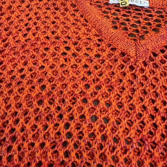 RESPECT Shinny Orange Sweater - Picture 2 of 3